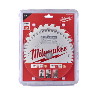 Milwaukee Cirkelzaagblad hout Twin Pack 190 x 30 mm 4932471300, 4932471380 (2-delig)