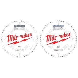 Milwaukee Cirkelzaagblad hout Twin Pack 216 x 30 mm 4932471316, 4932471317 (2-delig)