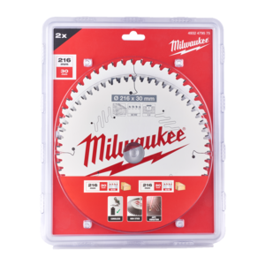 Milwaukee Cirkelzaagblad hout Twin Pack 165 x 24T/40T 4932471311, 4932471312 (2-delig)