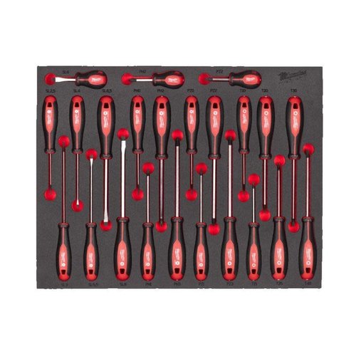Tri-Lobe Schroevendraaier Foam Inlay 23-delig Tri-Lobe Schroevendraaier Foam Inlay 23-delig