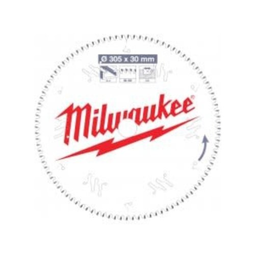 Milwaukee Cirkelzaagblad kunstof/non-ferro 305 x 30 x 3,0 TF 96T -5°