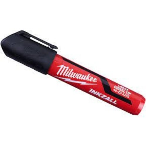 Milwaukee Marker INKZALL™ Beitel punt L 6,2 mm zwart, bulk (afname per 12 stuks in karton)