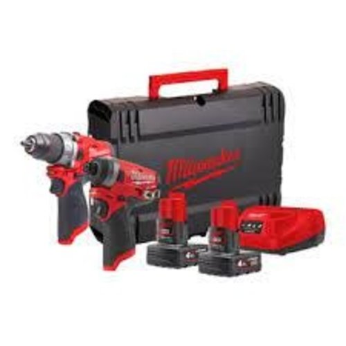 Milwaukee M12 FPP2A-602X M12 FUEL powerpack (M12 FPD, M12 FID, 2x M12 B6 accu, 1 x C12C lader, 1 xHD Box)