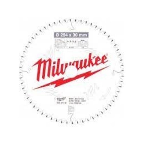 Milwaukee Cirkelzaagblad hout 254 x 30 x 3,0 ATB 60T -5°