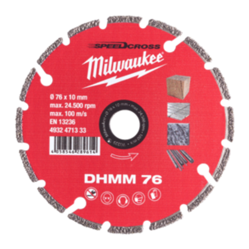 Milwaukee Diamantslijpschijf multimateriaal SpeedCross DHMM 76 mm