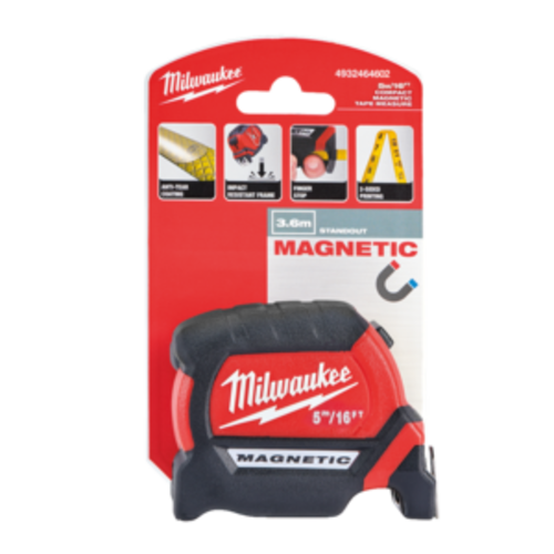 Milwaukee Rolmaat Mag Tape 16ft / 5 M x 27 mm