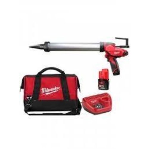 Milwaukee M12 PCG/600A-201B  subcompactkit-/lijmpistool met 600 ml patroonhouder