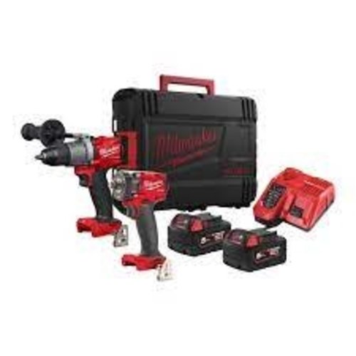 Milwaukee M18 FPP2T2-502X - M18 FUEL™ powerpack (M18FPD2, M18FIW2F12, M12-18FC lader, 2x M18 B5 accu, HD Box)