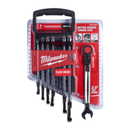 Milwaukee MAX BITE Flex Steek Ratelsleutel Set - 7 pc