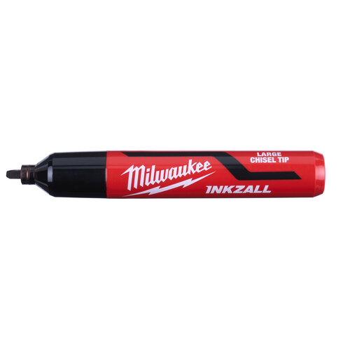 Milwaukee Marker INKZALL™ Beitel punt L 6,2 mm zwart, bulk (afname per 12 stuks in karton)