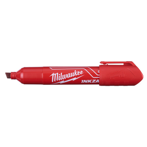 Milwaukee Marker INKZALL™ Beitel punt L 6,2 mm rood, bulk (afname per 12 stuks in karton)