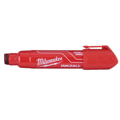 Milwaukee Marker INKZALL™ Beitel punt XL 14,5 mm rood, bulk (afname per 12 stuks in karton)