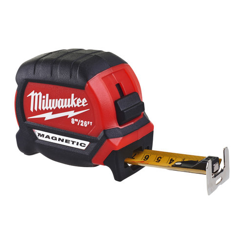 Milwaukee Rolmaat Mag Tape 26ft / 8 M x 27 mm