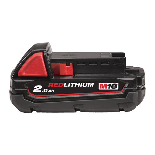 Milwaukee M18 B2 (18 V / 2,0 Ah Red Li-Ion) M18 2,0 Ah accu