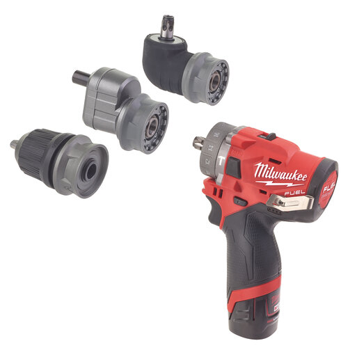 Milwaukee M12 FPDXKIT-202X M12 subcompacte boormachine met verwisselbare kop