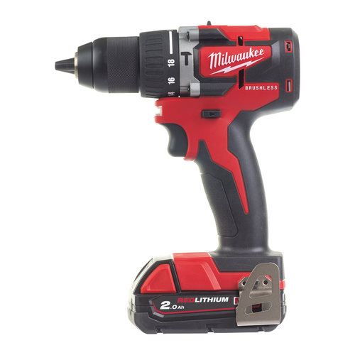 Milwaukee M18 CBLPD-202C M18 compacte koolborstelloze slagboormachine