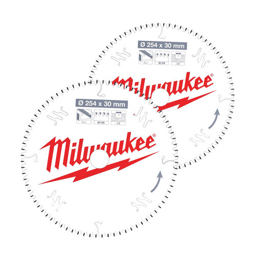 Milwaukee Cirkelzaagblad hout Twin Pack 254 x 30 mm 4932471318, 4932471320 (2-delig)
