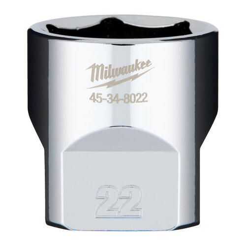 Milwaukee 3/8 Dop Metrisch - 22mm
