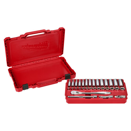 Milwaukee 1/4 Ratel en Doppenset  -Metrisch - 28 pcs.