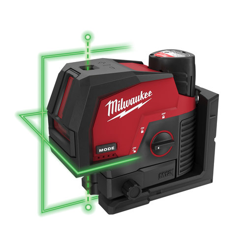 Milwaukee M12 CLLP-0C M12 groene kruislijnlaser/loodlaser