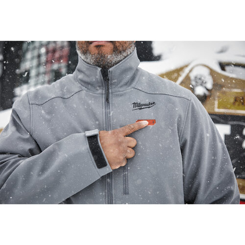 Milwaukee M12 HJGREY5-0 (XXL) - M12™ premium heated jacket grijs