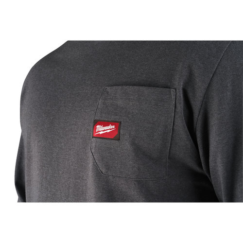 Milwaukee WTLSG-M - Work T-shirt long sleeve grijs