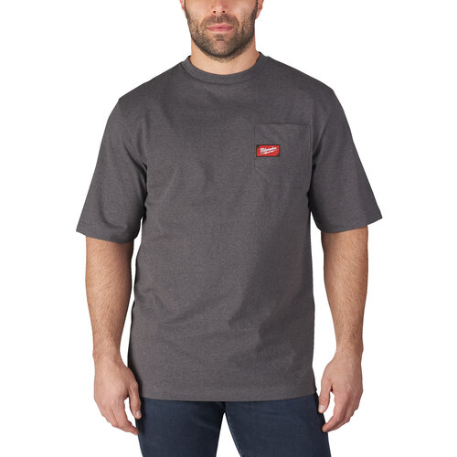 Milwaukee WTSSG-L - Work T-shirt short sleeve grijs