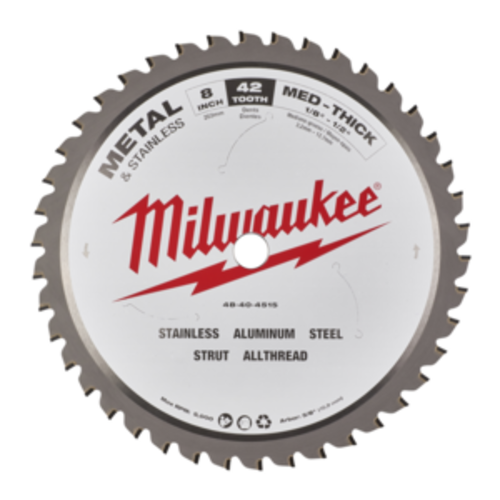 Milwaukee Milwaukee - Cirkelzaagblad metaal 203 x 5/8" x 1,8 42T