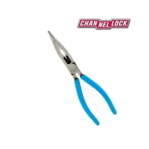 channellock 8 inch bent long nose plier