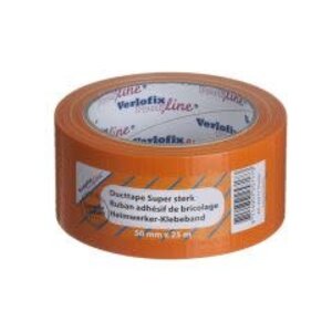 Verlofix Ducttape supersterk verlofix profiline 50mm x 25m kleur oranje