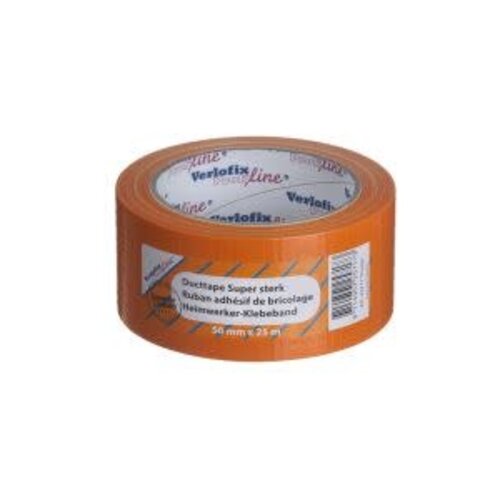 Verlofix Ducttape supersterk verlofix profiline 50mm x 25m kleur oranje