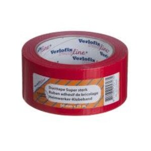 Verlofix Ducttape supersterk verlofix profiline 50mm x 25m kleur rood