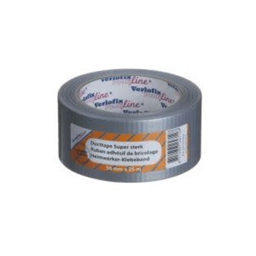 Verlofix Ducttape supersterk verlofix profiline 50mm x 25m kleur grijs