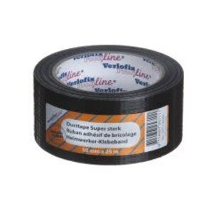 Verlofix Ducttape supersterk verlofix profiline 50mm x 25m kleur zwart