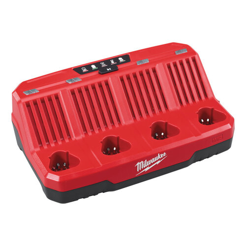 Milwaukee M12 C4 M12 4 bay lader