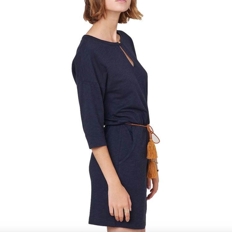 Sessun Sessun, Degraw Dress, navy, XS