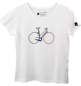 Ginga Ginga, Bike T-Shirt Damen, white, L