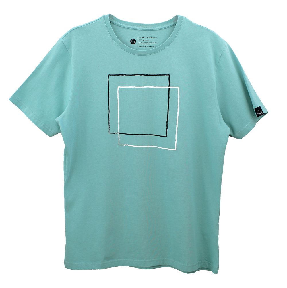 Ginga, Squares T-Shirt, green, XL