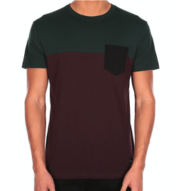 Iriedaily Iriedaily, Block Pocket Tee, aubergine, L