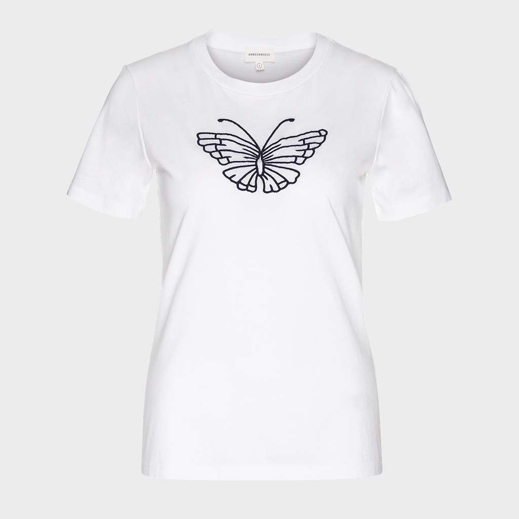 armedangels Armedangels, Lidaa Butterfly, white, L
