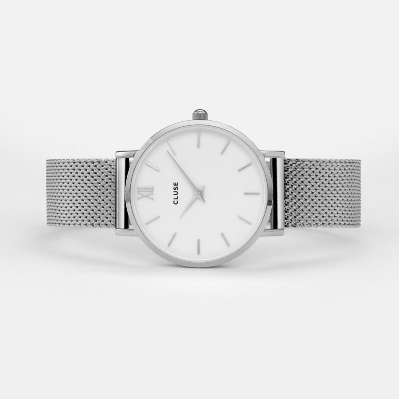 Cluse Cluse, Minuit Mesh, silver/white