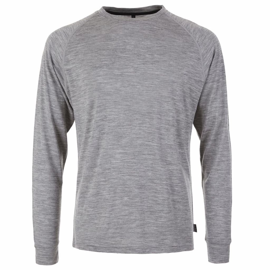 PallyHi, CrewNeck Longsleeve, heather grey, XL
