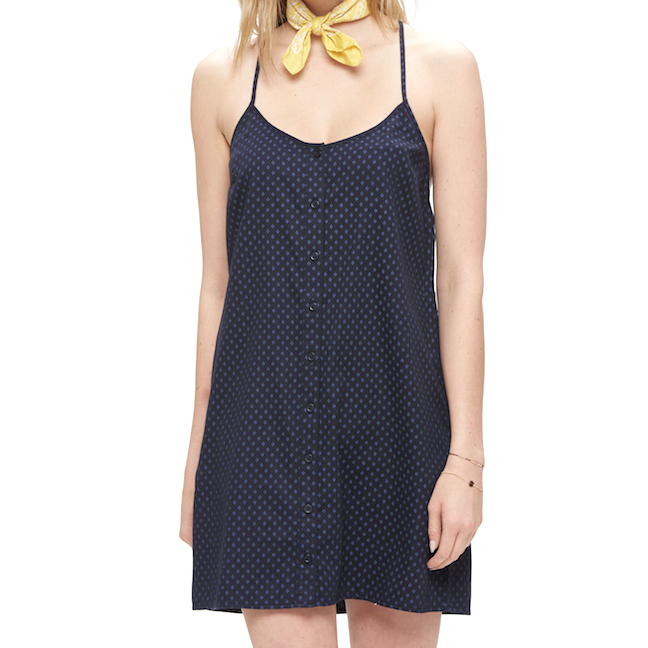 Obey Obey, Sanders Dress, navy multi, M