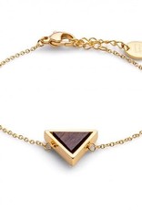 Kerbholz Kerbholz, Triangle Bracelet, sandalwood/gold