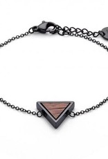 Kerbholz Kerbholz, Triangle Bracelet, walnut/black