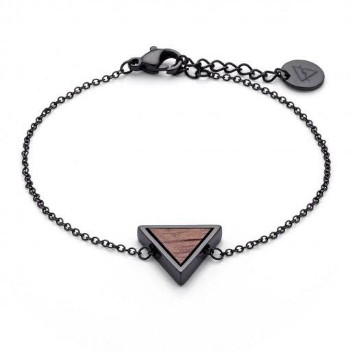 Kerbholz Kerbholz, Triangle Bracelet, walnut/black