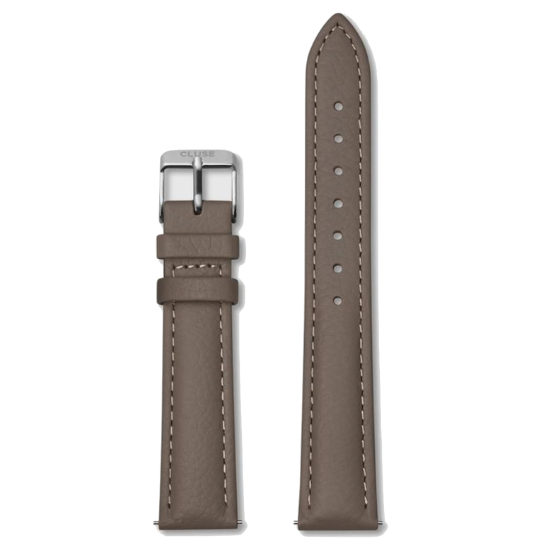 Cluse Cluse, Minuit Strap (16mm), taupe/ silver