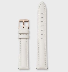 Cluse Cluse, Minuit Strap (16mm), offwhite/ rosegold