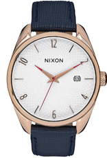 Nixon NIXON, Bullet Leather, All Rose Gold / navy