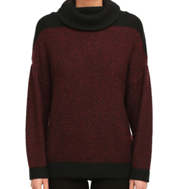 Iriedaily Iriedaily, Block Turtle Knit, maroon mel., M